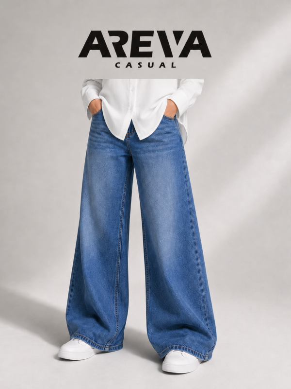 Women’s High-Waisted Wide-Leg Denim Jeans
